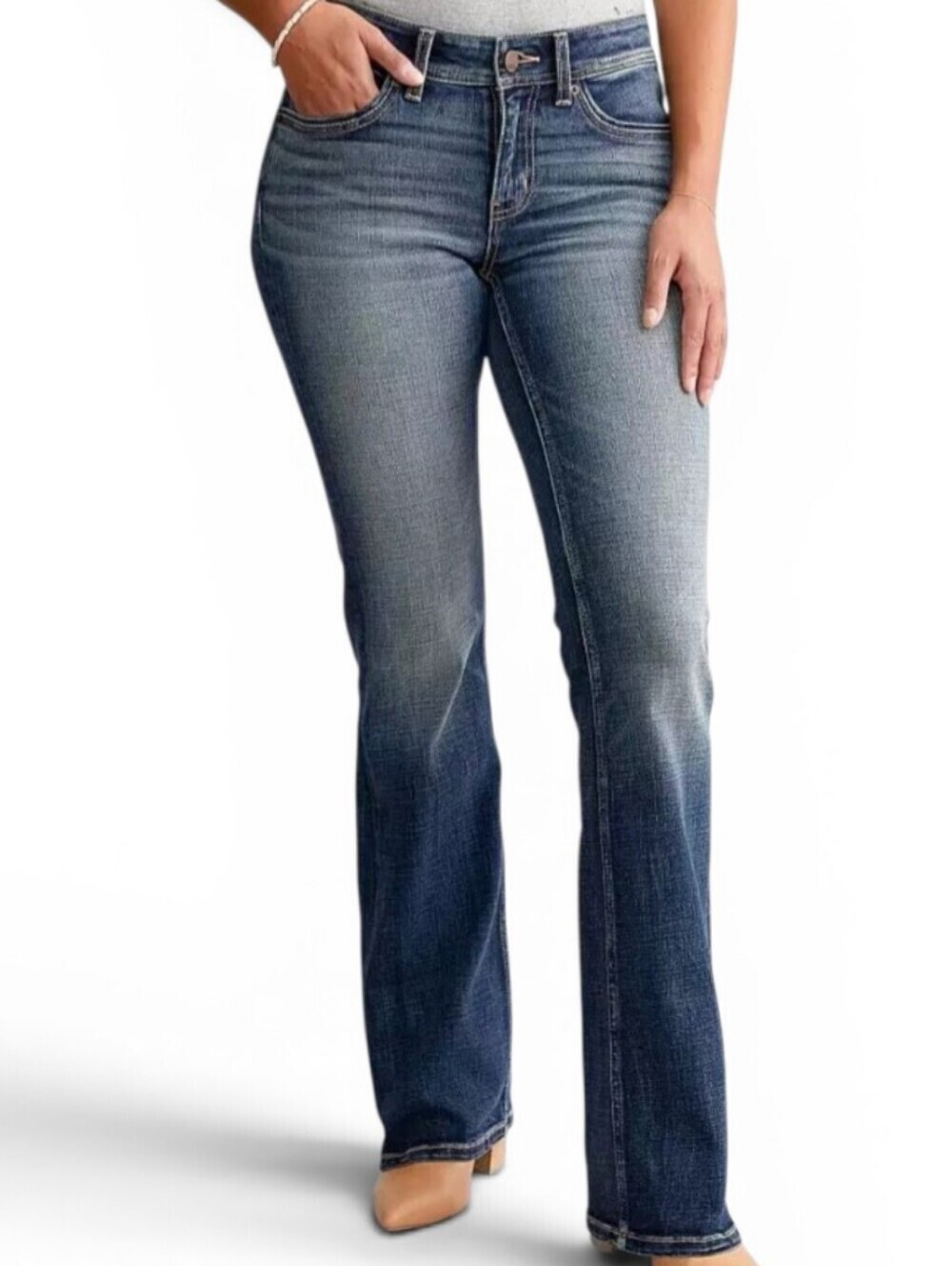 BKE Payton Mid-Rise Bootcut Devora Jean Size 25X31-1/2 Superior Stretch Denim